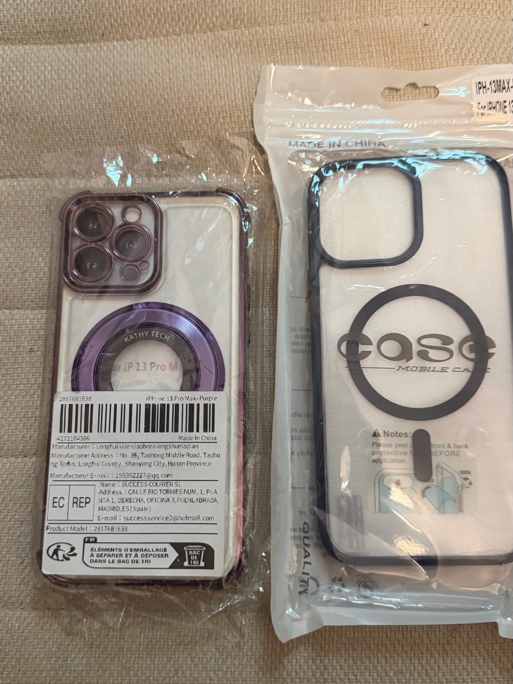 Purple iPhone 13 Pro Max Ring Case